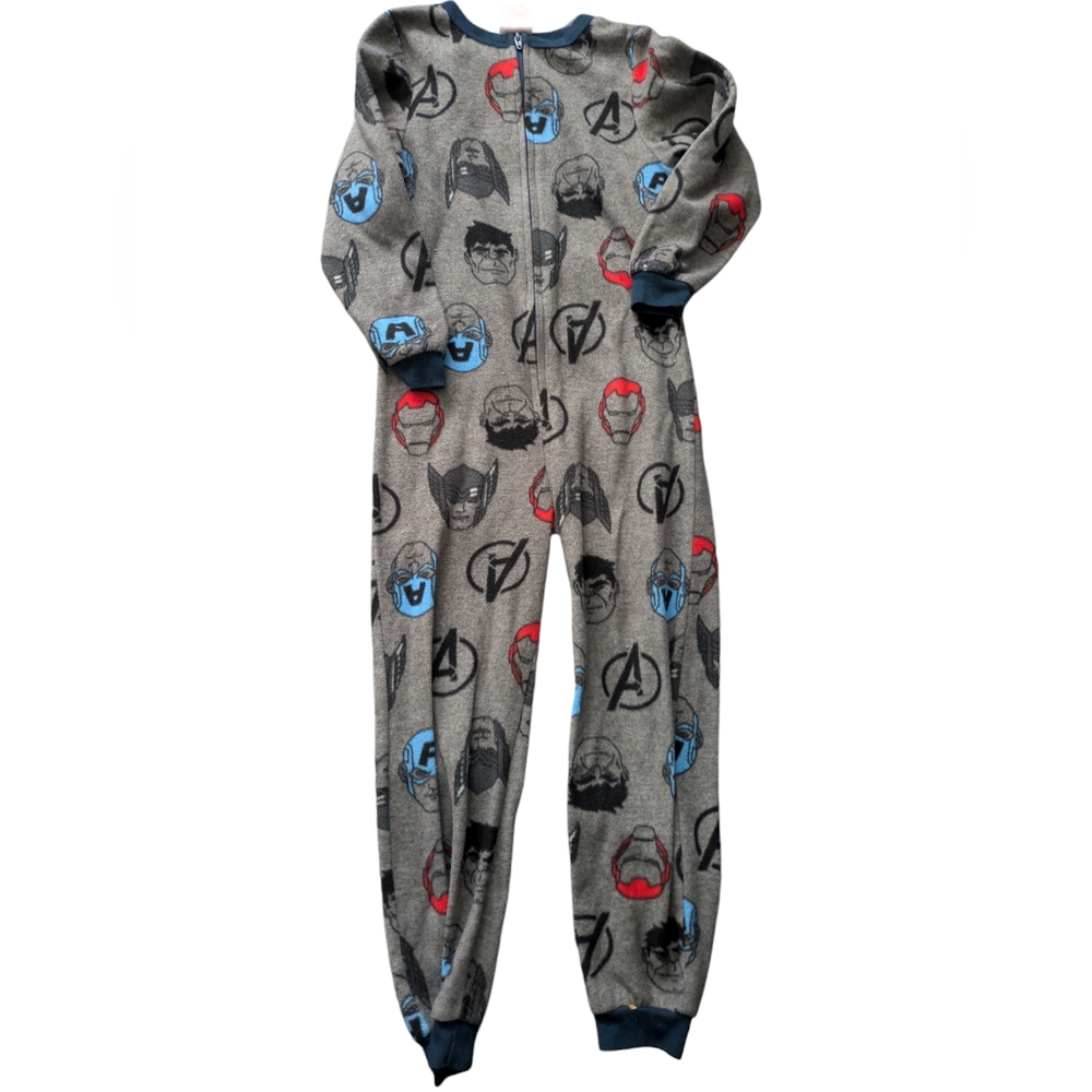 🌞4/20$ Zip Up Avengers Polar pajamas 4-5Y